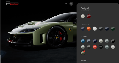 Waste Your Day On The Ferrari F80 Configurator